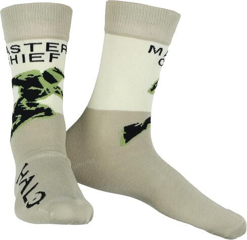 جوارب Bioworld Halo Socks للرجال من Master Chief Military Game مكونة من 5 أزواج من الجوارب متوسطة الساق in Kuwait
