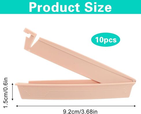 10Pcs Ostomy Bag Clips, Leak-Proof Drainable Pouch Clamps, Reusable Tail Closure Sealing Clip, Ostomy Bag Colostomy Supplies Fistula Accessories in Saudi Arabia