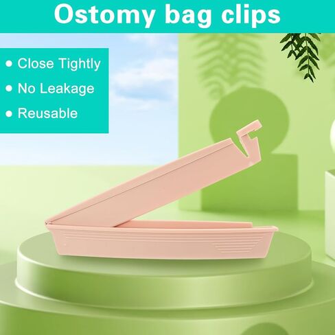 10Pcs Ostomy Bag Clips, Leak-Proof Drainable Pouch Clamps, Reusable Tail Closure Sealing Clip, Ostomy Bag Colostomy Supplies Fistula Accessories in Saudi Arabia