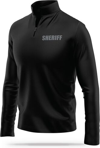 Sheriff Utility Quarter-Zip - USA Patriotic Pullover - 100% Polyester for Odor Free & Moisture-Wicking Comfort. in Saudi Arabia