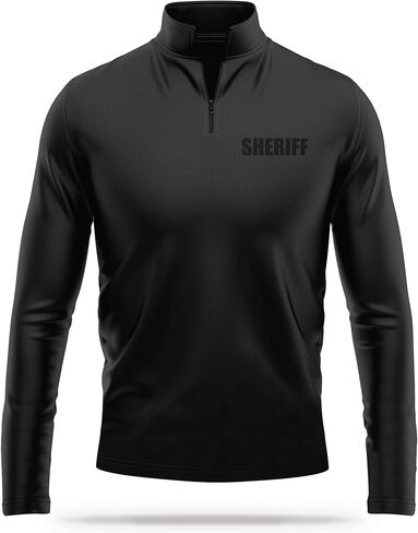 Sheriff Utility Quarter-Zip - USA Patriotic Pullover - 100% Polyester for Odor Free & Moisture-Wicking Comfort. in Saudi Arabia