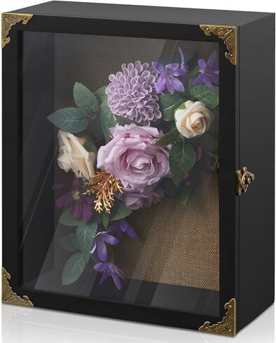صندوق الظل العميق، حافظات عرض صناديق الظل مقاس 11 × 13 بوصة، إطار صندوق ظلال كبير، حافظات عرض داخلية عميقة مقاس 4 بوصات، صناديق ذاكرة خشبية سوداء لباقات الزفاف، تذكارات in Kuwait