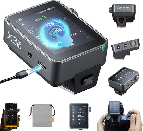 Godox X3S X3 S X3-S Trigger, Godox Flash Trigger, Touch Screen TTL Wireless Flash Trigger, with TCM Conversion, Built-in 3.7V 850mAh Li-Ion Battery, Approx 7 Days Standby for Sony Cameras (X3-S) in Saudi Arabia