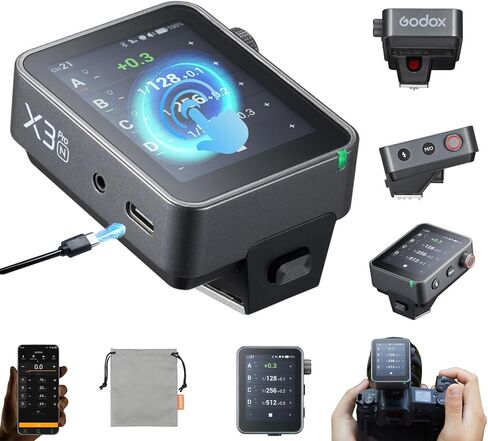 Godox X3S X3 S X3-S Trigger, Godox Flash Trigger, Touch Screen TTL Wireless Flash Trigger, with TCM Conversion, Built-in 3.7V 850mAh Li-Ion Battery, Approx 7 Days Standby for Sony Cameras (X3-S) in Saudi Arabia