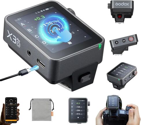 Godox X3S X3 S X3-S Trigger, Godox Flash Trigger, Touch Screen TTL Wireless Flash Trigger, with TCM Conversion, Built-in 3.7V 850mAh Li-Ion Battery, Approx 7 Days Standby for Sony Cameras (X3-S) in Saudi Arabia
