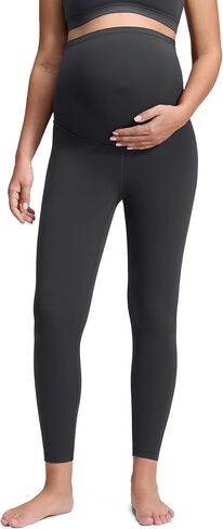 CRZ YOGA Womens Butterluxe Maternity Leggings Over The Belly 25" - Buttery Soft Workout Activewear Yoga Pregnancy Pants in Saudi Arabia