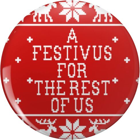 A Festivus For The Rest of Us Round Metal 0.75" Lapel Pin Hat Shirt Tie Tack Pinback in Saudi Arabia