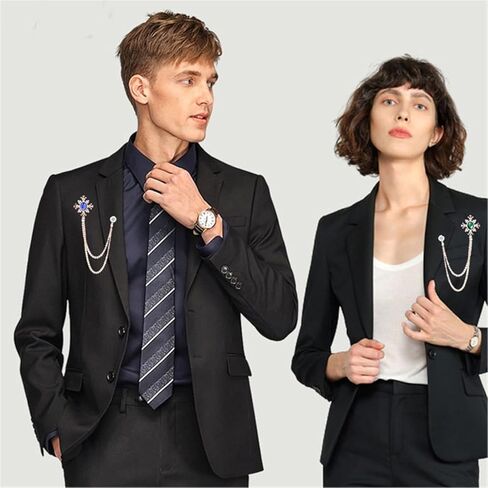 Men's Statement Corsage Shirt Collar Accessories Brooch - Elegant Shirt Collar Accessory for Formal and Casual Outfits in Saudi Arabia