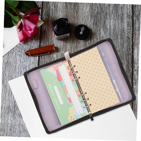 Gadpiparty 1Set Capacity Budget Envelope Clutch Bag Multifunctional PU Zipper Money Wallet with Envelopes Calculator and Stickers for Travel and Business in Saudi Arabia