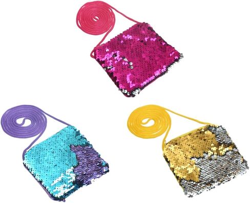 BESPORTBLE 3Pcs Sequins Coin Purse Fashion Square Bag Small Change Pouch for Boys for Jewelry Coins Keys Candy Storage in Saudi Arabia