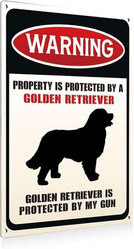 Aluminium plate 755 Funny Dog Warning Metal Aluminium Plate Signs Property is Protected By A Bandog Decorative Signs Plaques for Home Decor Gifts to Indoor and Outdoor Use Gifts for Dog Lover in Kuwait