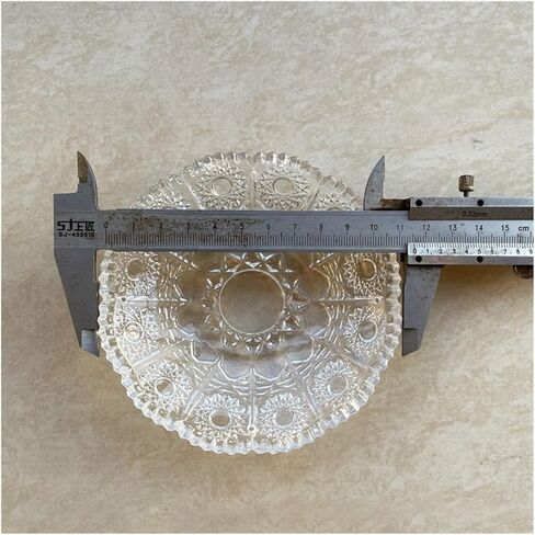2Pcs Glass Crystal Dia115mm Bobeches Bowl Lamp Elbow Support Candle Holder Chandelier Tray(26mm centre hole) in Kuwait