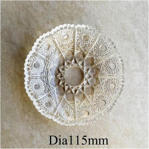 2Pcs Glass Crystal Dia115mm Bobeches Bowl Lamp Elbow Support Candle Holder Chandelier Tray(26mm centre hole) in Kuwait