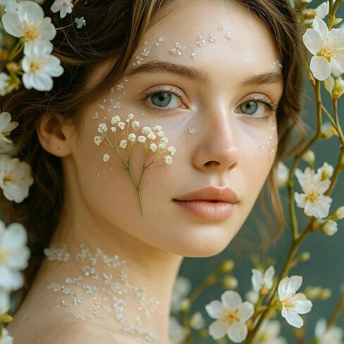 100 قطعة من الزهور البيضاء المضغوطة المجففة - عبوة كبيرة من الزهور المسطحة الطبيعية الحقيقية مقاس 3 بوصات لفن الراتنج، والحرف اليدوية، ودعوات الزفاف، وسجل القصاصات، والصابون، والإطار، والكعك والديكور المنزلي in Kuwait