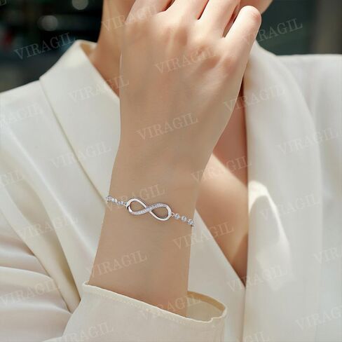 VIRAGIL To My Wife Infinity Heart Bracelet From Husband, Meaningful Bracelet Gift for Wife, Romantic Jewelry with Message Card, Valentine Birthday or Wedding Keepsake in Saudi Arabia