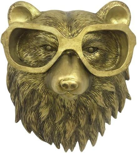 ديكور جداري لرأس الفأر، منحوتات رأس الحيوان للتعليق على الحائط من الراتنج الحيواني البرونزي لتزيين الحائط لغرفة المعيشة وغرفة النوم والمطبخ والمنزل والمكتب هدية ديكور in Kuwait