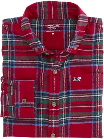 Vineyard Vines Boys' Winterberry Plaid Vineyard Flannel Shirt in Saudi Arabia