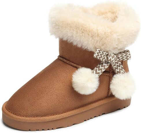 STELLE Girls Winter Boots Toddler Kids Snow Ankle Fuzzy Boots for Little/Big Kid in Saudi Arabia