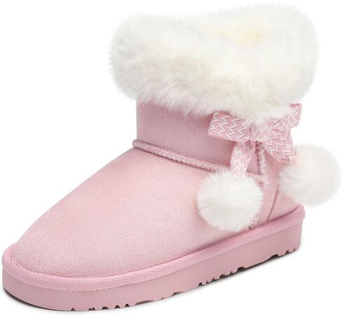 STELLE Girls Winter Boots Toddler Kids Snow Ankle Fuzzy Boots for Little/Big Kid in Saudi Arabia