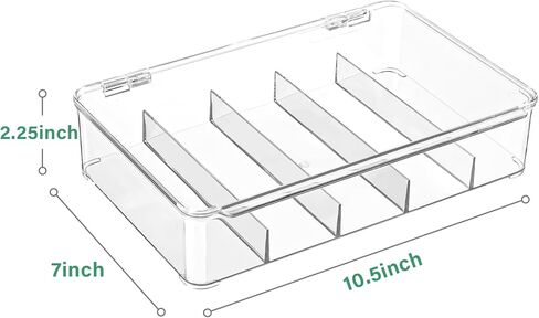 Sunglasses Organizer for Women Men - Clear Plastic Stackable Eyeglass Case Storage Organizer for Multiple Glasses in Saudi Arabia
