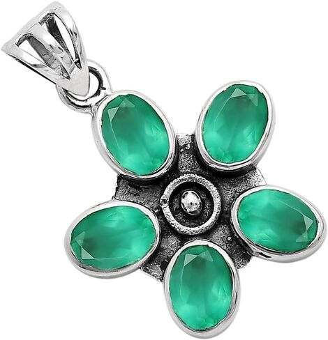 Natural Multi Stone Oval Shape 925 Silver Pendant Jewelry DGP1013 P-1024 in Saudi Arabia