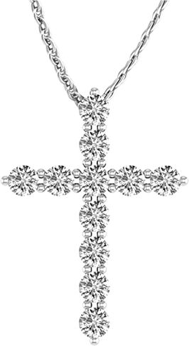 Houston Diamond District 0.75 Carat Natural Diamond Cross Pendant Necklace Classic Value Collection in Saudi Arabia