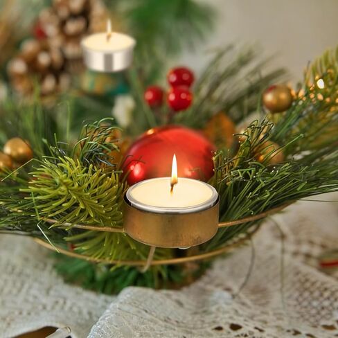 Homoyoyo 20pcs Empty Candle Tins - Metal Tealight Candles Holders for DIY Candle Making - for Christmas Votive and Iron Cups Home Crafts in Saudi Arabia