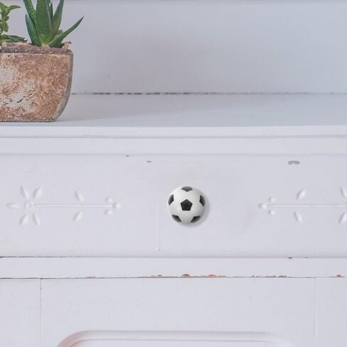 Luxshiny 8pcs Soccer Ball Drawer Knobs Pulls for Cabinets and Drawers, Small Football-Themed Cabinet Hardware, Friendly Handles for ’ Room Wardrobe and Dresser in Kuwait