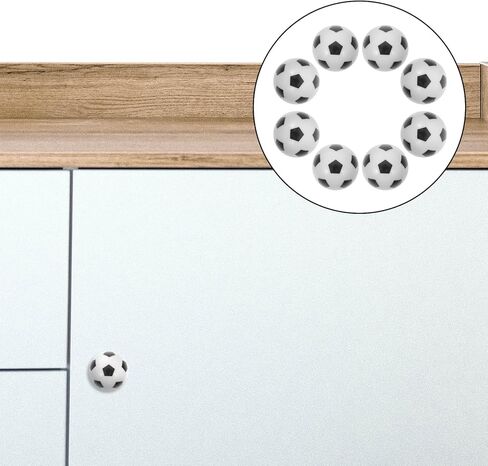 Luxshiny 8pcs Soccer Ball Drawer Knobs Pulls for Cabinets and Drawers, Small Football-Themed Cabinet Hardware, Friendly Handles for ’ Room Wardrobe and Dresser in Kuwait