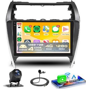 Car Radio Stereo for Toyota Camry 2012 2013 2014, 1G+32G Rimoody Android 13 10.1 inch Touch Screen GPS Bluetooth WiFi FM Radio Mirror Link Head Unit + Backup Camera in Kuwait