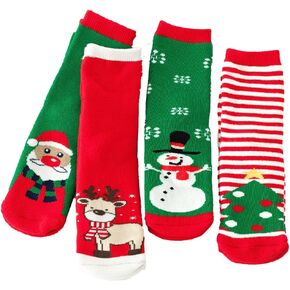 YXBQueen عيد الميلاد الجوارب للأطفال غامض عيد الميلاد الجوارب طاقم عطلة الجوارب للطفل الأطفال طفل الفتيات الفتيان جوارب قطنية in Kuwait