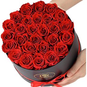 Flowers Forever Preserved Roses - 27 Preserved Flowers for Delivery Women Birthday Gifts for Mom Grandma Forever Flower in a Box Rose Gift for Her Wife Anniversary Valentines Gift for Women in Saudi Arabia