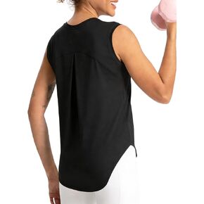 قمصان علوية للتمرينات الرياضية للصالة الرياضية بدون أكمام، قمصان بيلاتيس رياضية فضفاضة مناسبة لليوجا والتنس، سريعة الجفاف in Kuwait