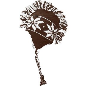 Peach Couture Winter Trooper Trapper Snowflake Mohawk Double Layered Unisex Ski hat in Saudi Arabia