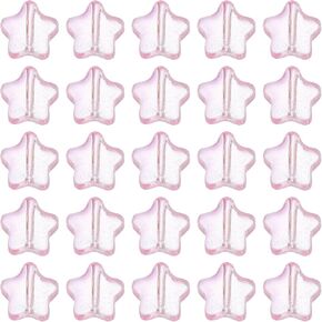 UXCELL 50PCS CLASS CRYSTAL حبة ، 8 ملم نجم ، سحر على شكل نجم ، حبات الفواصل الزجاجية للنجمة لأساور أقراط قلادة DIY ، والأرجواني الخفيف الأرجواني in Kuwait