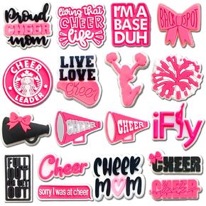 18Pcs Farm Animals Hockey Cheer Cat Medical Fireman Shoe Charms, Transportation Mom Inspirational Gay Wedding Charms Pack for Adults Shoe Decoration in Kuwait