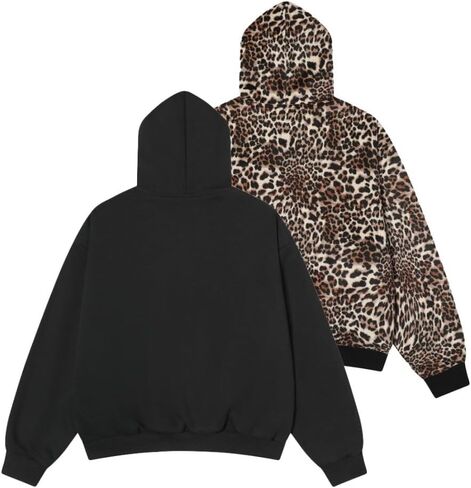 Men’s Heavyweight Zip Up Hoodie Jacket Regular Fit Cotton Blend Hooded Sweatshirt in Saudi Arabia