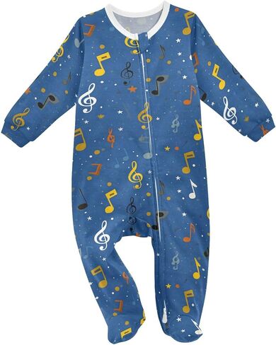 Dussdil Baby One-Piece Footies Newborn Rompers Pajamas Cotton Footed Pjs for Sleep Play Boys Girls in Kuwait