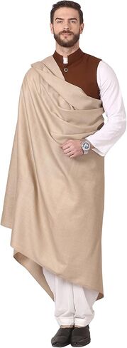 Pashtush Men's Thick Blended Wool Lohi, Shawl With 50% Australian Merino Wool L Tooshi - Oak in Saudi Arabia