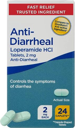 Anti-Diarrheal Loperamide HCl Tablets 2 mg, 24 Count – Fast Relief for Diarrhea, Traveler’s Diarrhea, Stomach Upset & Loose Stools, Helps Restore Comfort and Control in Saudi Arabia