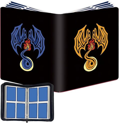 حافظة بطاقات كرة القدم، حامل بطاقات 9 جيوب، حافظة بطاقات تجارية تناسب 900 بطاقة مع 50 حافظة مزدوجة الجوانب قابلة للإزالة، حافظة ألبوم بطاقات محمولة لمجموعة البطاقات الرياضية in Kuwait