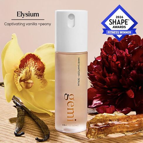 معقم اليدين + المصل ™ | الجنة | تركيبة K-Beauty المرطبة مع كينتيللا وفيتامين ب5 والشاي الأخضر | يقتل 99.9% من الجراثيم | رائحة زهور العنبر مع الفانيليا والفاوانيا | 650 بخاخ in Kuwait