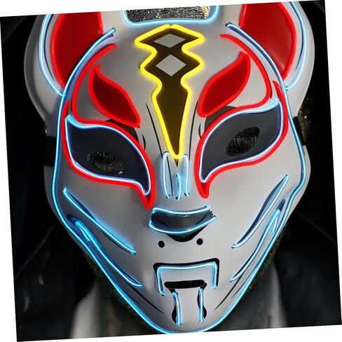 NOLITOY Themed Led Mask for Cosplay and Festivals Glowing Creative Mask for Halloween Parties Lightweight and Decorative Costume Accessory in Saudi Arabia