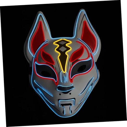 NOLITOY Themed Led Mask for Cosplay and Festivals Glowing Creative Mask for Halloween Parties Lightweight and Decorative Costume Accessory in Saudi Arabia