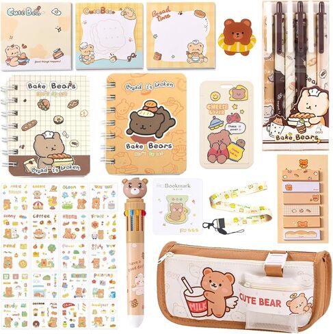 659pcs مجموعة القرطاسية Capybara Cute Capybara ، تشمل لوازم المكاتب Kawaii Animals Capybara Pen ، Cartoon Sticky Notes Mini Notebooks Card Case As Capybara Higts for Girls in Kuwait