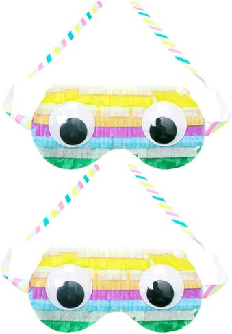 SUPVOX 2pcs Paper Eye Masks for Boys and Girls Birthday Party Games Fun Pinata Supplies for Boy Girl Celebrations Lightweight and Eye-catching Design in Kuwait