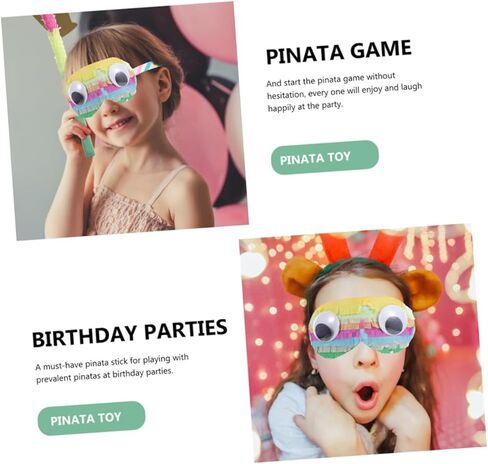 SUPVOX 2pcs Paper Eye Masks for Boys and Girls Birthday Party Games Fun Pinata Supplies for Boy Girl Celebrations Lightweight and Eye-catching Design in Kuwait