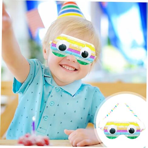 SUPVOX 2pcs Paper Eye Masks for Boys and Girls Birthday Party Games Fun Pinata Supplies for Boy Girl Celebrations Lightweight and Eye-catching Design in Kuwait