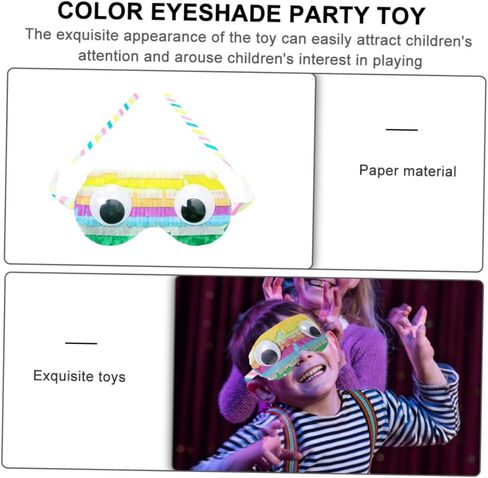 SUPVOX 2pcs Paper Eye Masks for Boys and Girls Birthday Party Games Fun Pinata Supplies for Boy Girl Celebrations Lightweight and Eye-catching Design in Kuwait