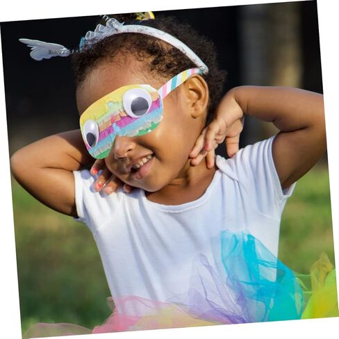 SUPVOX 2pcs Paper Eye Masks for Boys and Girls Birthday Party Games Fun Pinata Supplies for Boy Girl Celebrations Lightweight and Eye-catching Design in Kuwait
